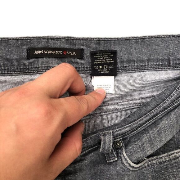 RARE John Varvatos Designer Jeans Size 36 Gray - Picture 12 of 12